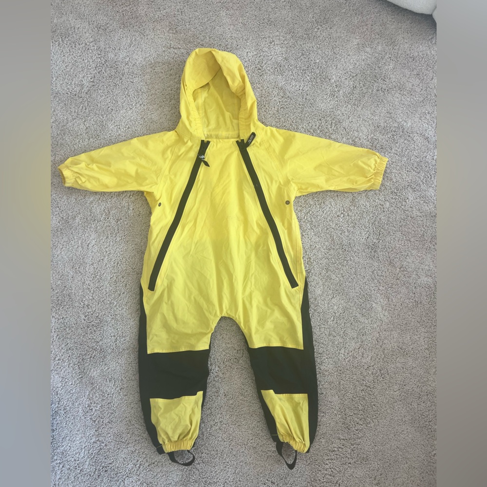 Waterproof Bright Yellow Kids' Rain Suit/Jacket